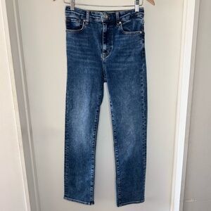 FRAME Pencil Crop Designer Denim Jeans Womens 26 Straight Leg Preppy Nordstrom